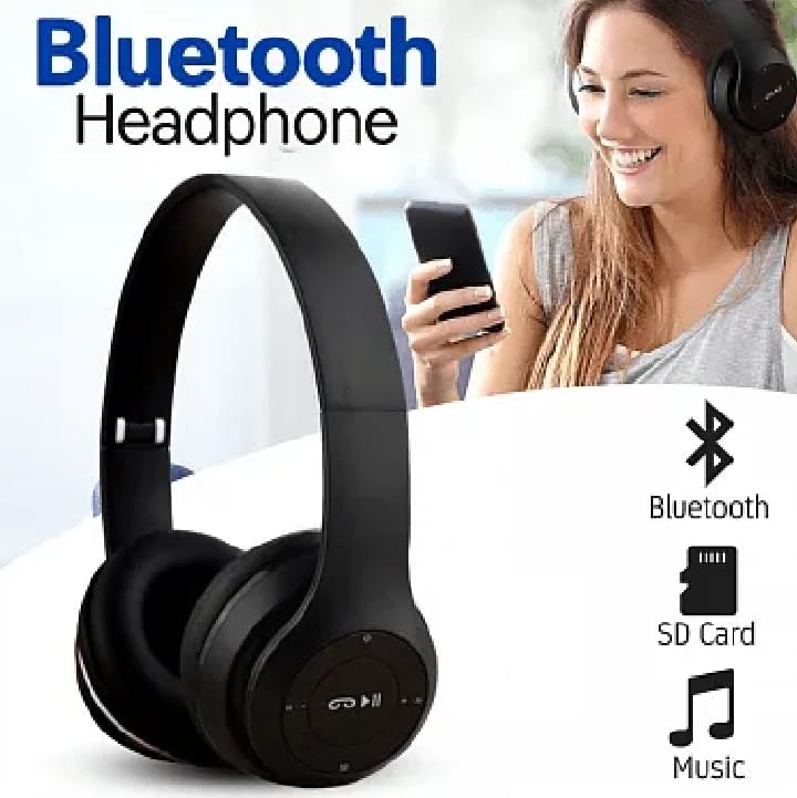 P47 On Ear Wireless Headphones Dynamic Plastic Mobile Phone Earphone with Volume Control / With Microphone / Noice-isolating Headset