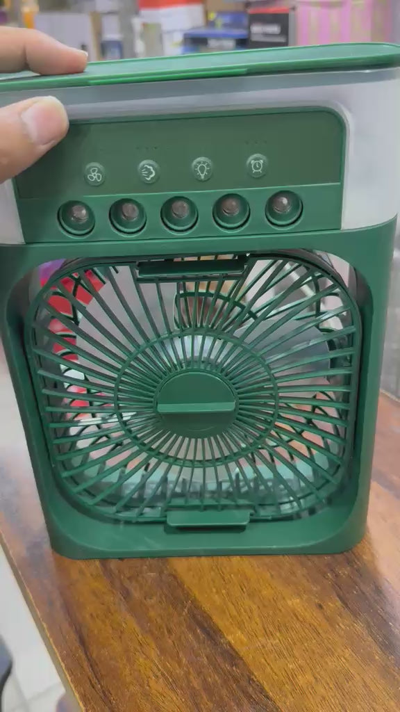 Mini Air Cooler Fan With Evaporative Cooling | Portable Household Air Conditioner 3 Speed | Random Colour